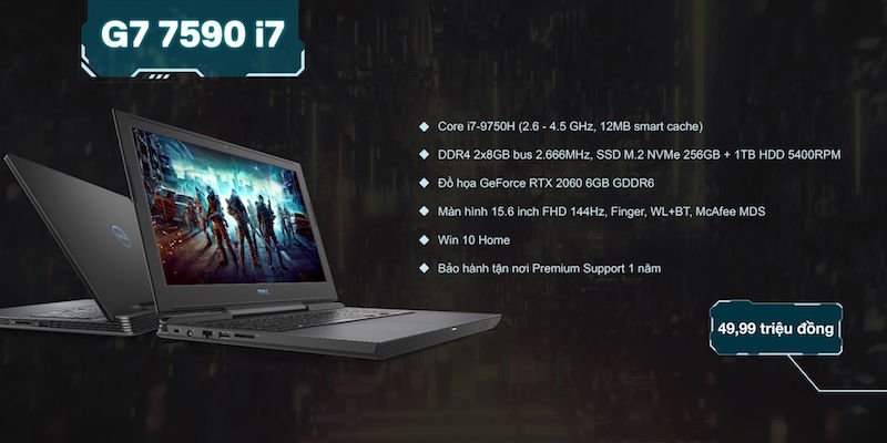 Dell làm mới dòng laptop Gaming G-Series 2019