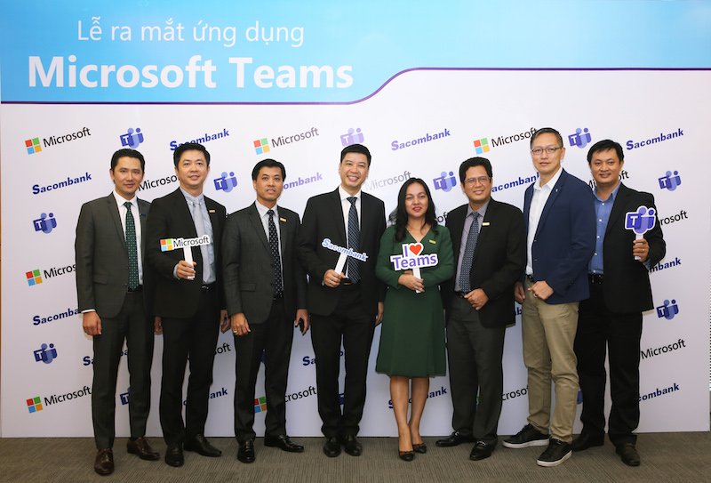 Sacombank số hóa môi trường làm việc bằng ứng dụng Microsoft Teams