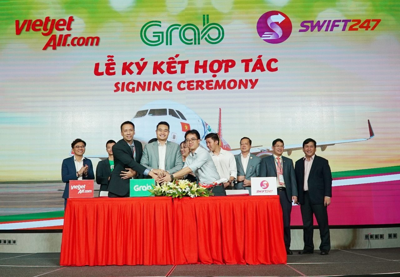 Vietjet, Swift247 và Grab hợp tác phát triển khu vực Đông Nam Á