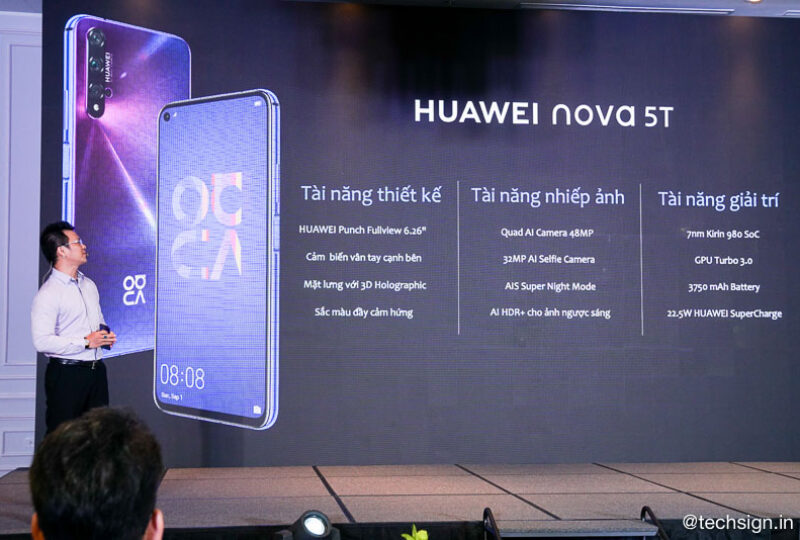 Huawei Nova 5T ra mắt, bán độc quyền trên Lazada giá 9 triệu đồng