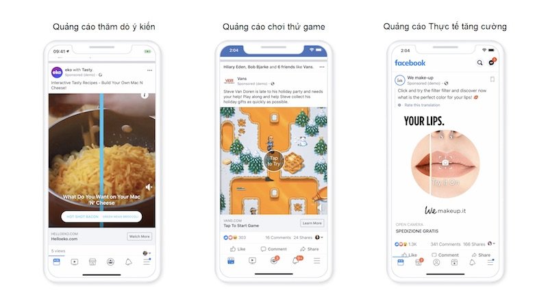 Facebook tung giải pháp quảng cáo mới, khuyến khích trải nghiệm vui nhộn