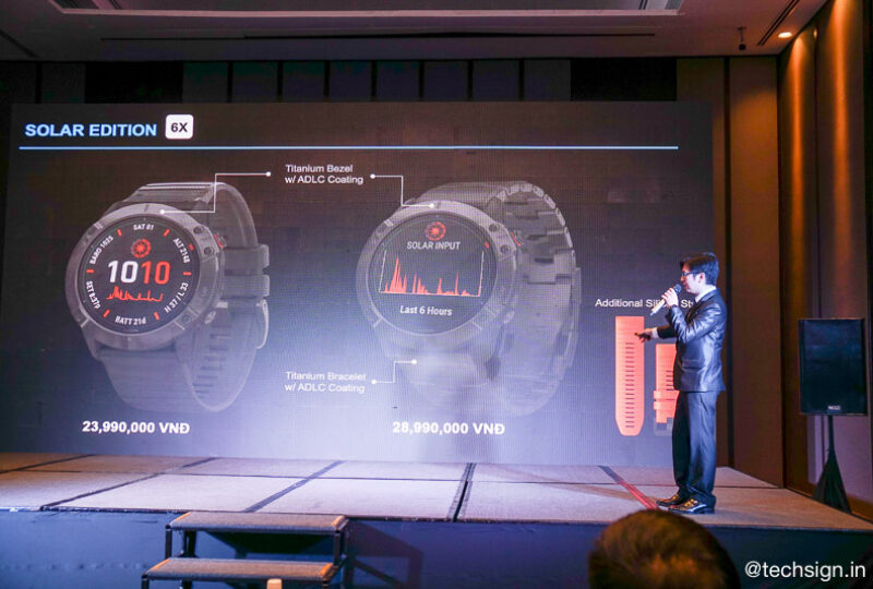 Garmin Fenix 6 series ra mắt tại Việt Nam, mẫu cao cấp dùng sạc năng lượng mặt trời