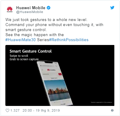 Huawei Mate 30 không có bất kỳ ứng dụng nào của Google