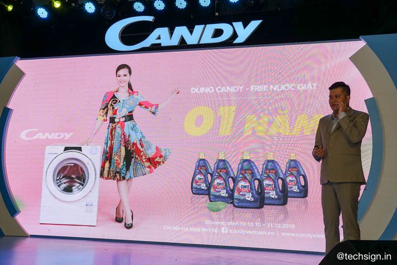 BMD giới thiệu dòng máy giặt Rapido’ từ thương hiệu Candy