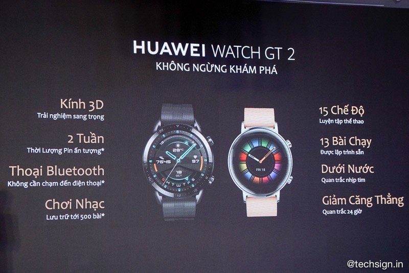 Đồng hồ thông minh Huawei Watch GT2 ra mắt, bán độc quyền tại Thế Giới Di Động