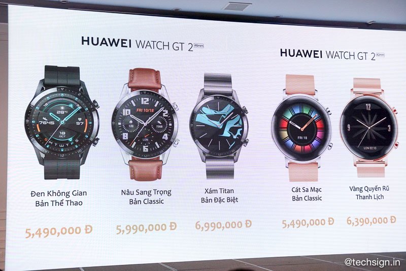 Đồng hồ thông minh Huawei Watch GT2 ra mắt, bán độc quyền tại Thế Giới Di Động