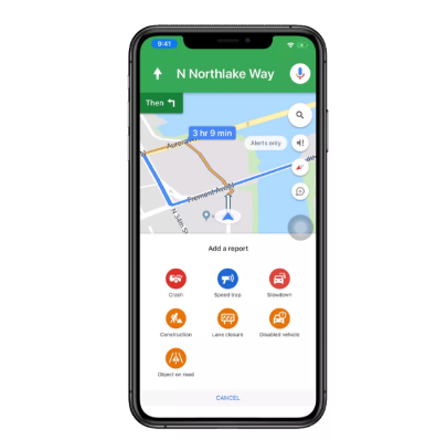 Người dùng iOS đã có thể báo cáo sự cố giao thông trên Google Maps