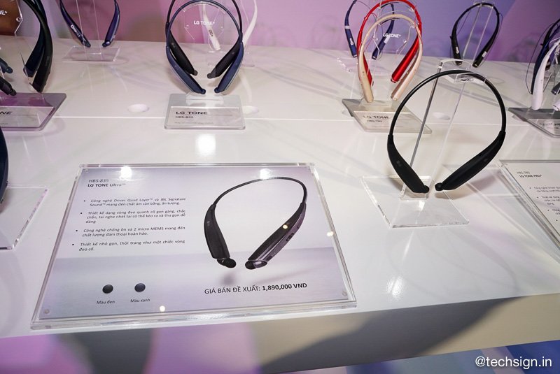 LG giới thiệu 4 dòng tai nghe Bluetooth LG Tone, giá từ 900 ngàn, bán độc quyền tại Thế Giới Di Động