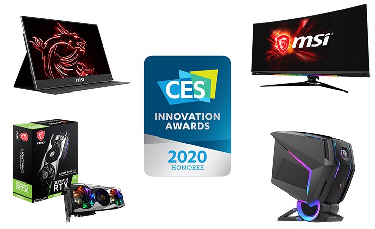 MSI đạt 10 giải thưởng tại CES Innovation Awards 2020