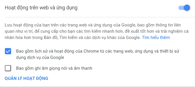 Xóa dữ liệu trợ lý ảo Google Assistant