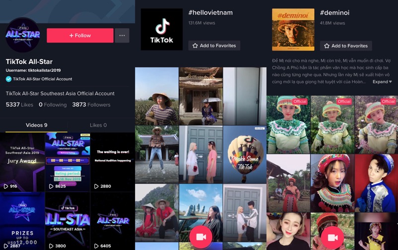 Công bố bảng xếp hạng tổng hợp TikTok’s Best of 2019