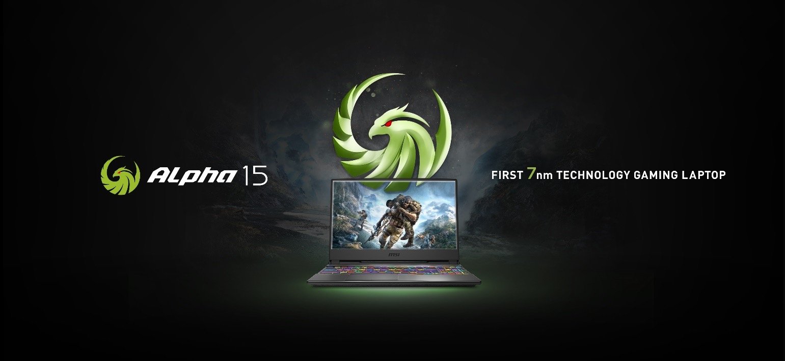 MSI công bố laptop chơi game Alpha 15 đầu tiên trang bị công nghệ 7nm