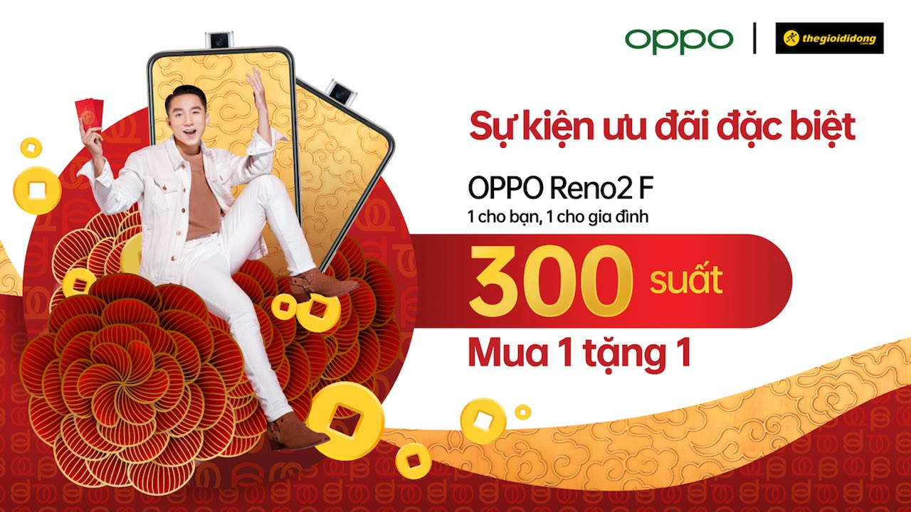 OPPO và Thế Giới Di Động mở sự kiện ưu đãi độc quyền OPPO Reno2 F