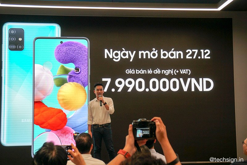 Việt Nam là nước đầu tiên Samsung ra mắt Galaxy A51