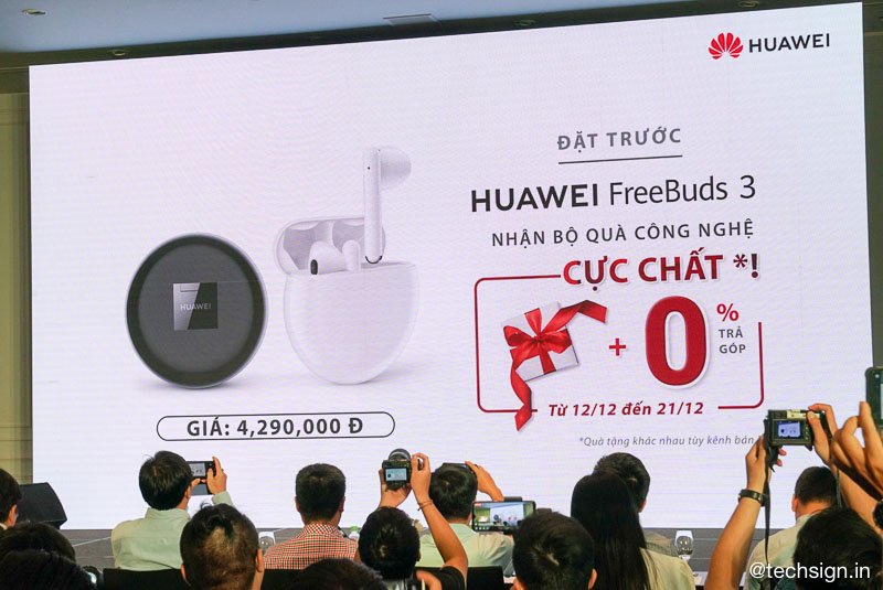 Huawei công bố tai nghe FreeBuds 3 cùng smartphone Huawei Y9s