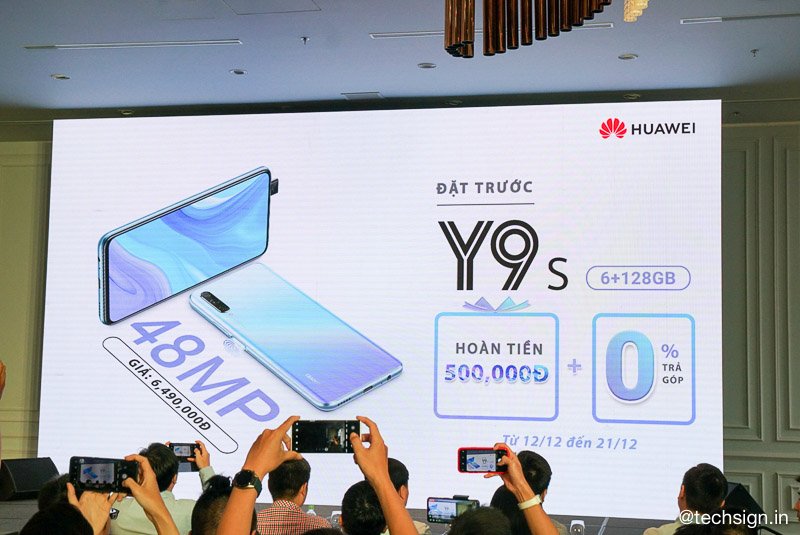 Huawei công bố tai nghe FreeBuds 3 cùng smartphone Huawei Y9s