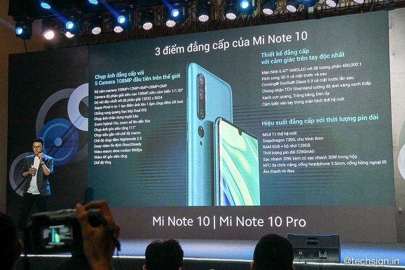 Xiaomi vừa giới thiệu Mi Note 10, máy lọc không khí và vali du lịch