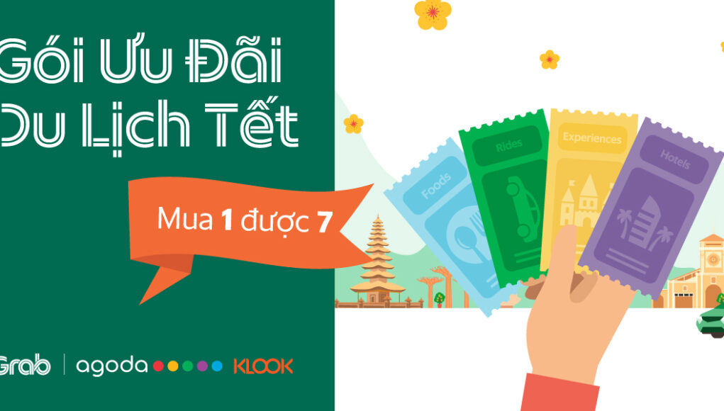 Grab đánh dấu hợp tác cùng dịch vụ du lịch Agoda và Klook