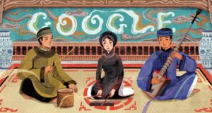 Google đổi Doodle trang tìm kiếm, vinh danh Ca trù Việt Nam