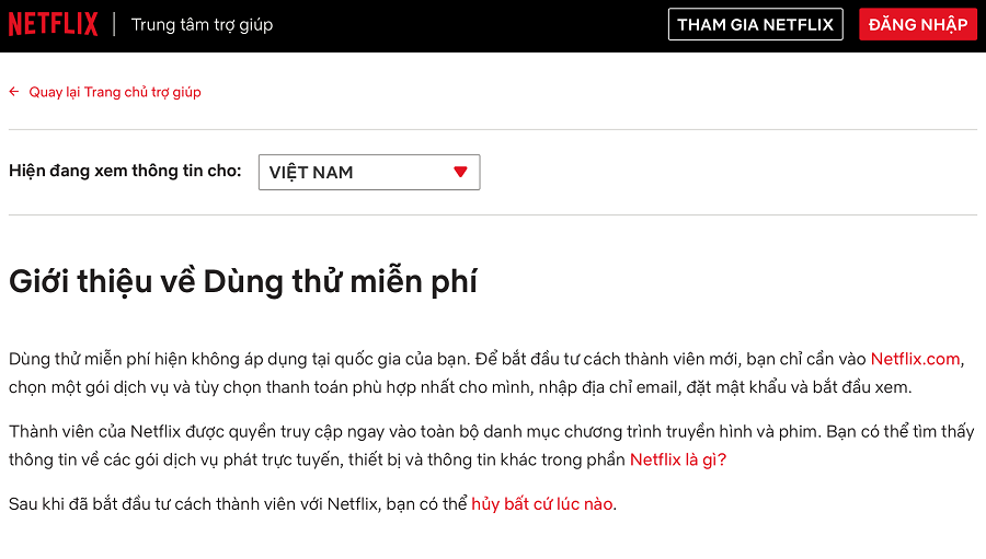 Netflix ngừng chương trình dùng thử 1 tháng tại Việt Nam