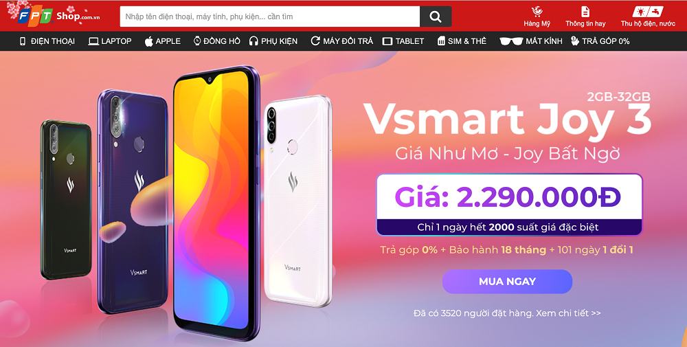 Vsmart Joy 3 lập kỷ lục bán 12.000 máy chỉ sau 14 giờ mở bán