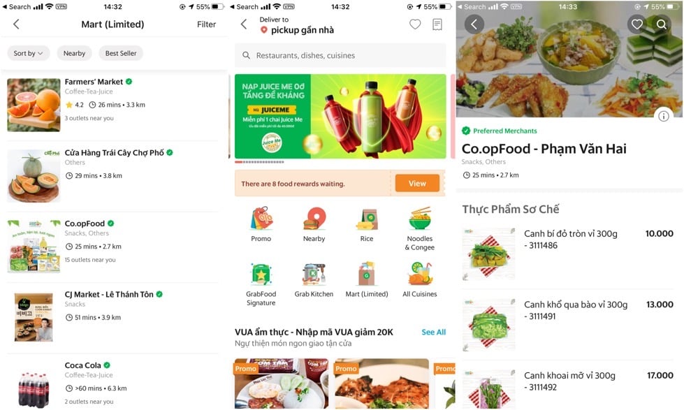 Grab thử nghiệm GrabMart tại TP. Hồ Chí Minh