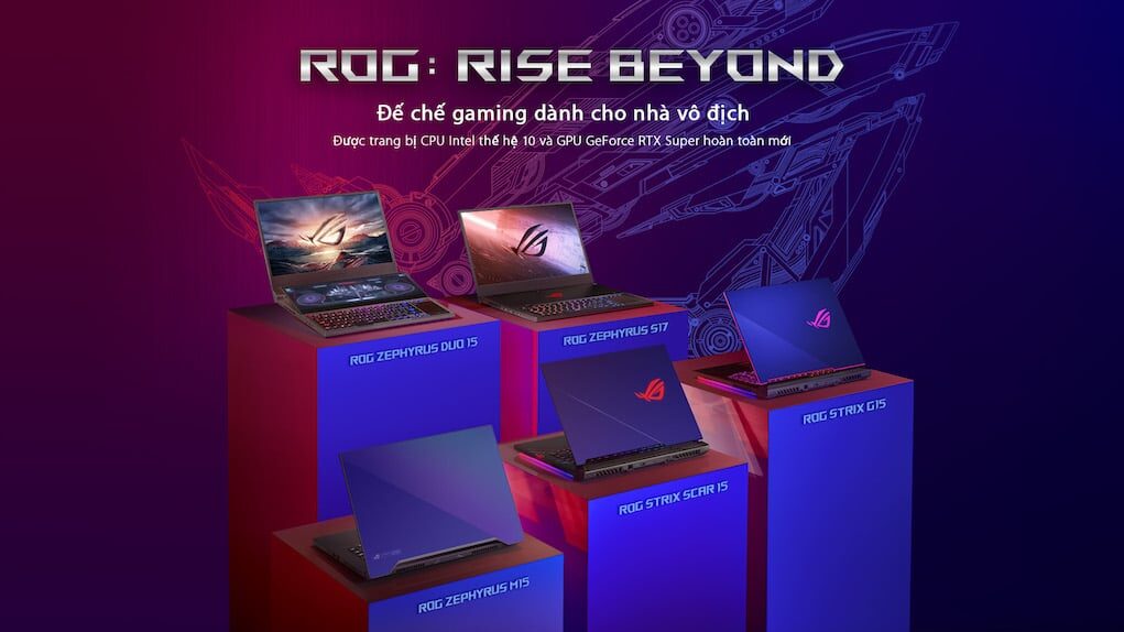 ASUS ROG giới thiệu dải laptop gaming dùng CPU Intel Core thế hệ 10