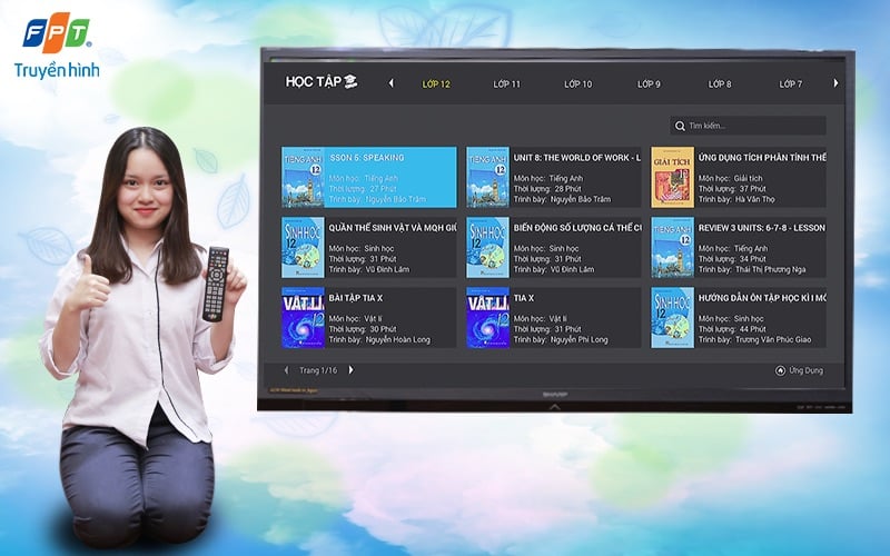 Truyền hình FPT ra mắt ứng dụng Học Tập với kho bài giảng đa dạng và phong phú