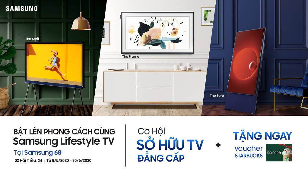 "Bật Lên Phong Cách Cùng Samsung Lifestyle TV" với hàng nghìn phần tặng hấp dẫn