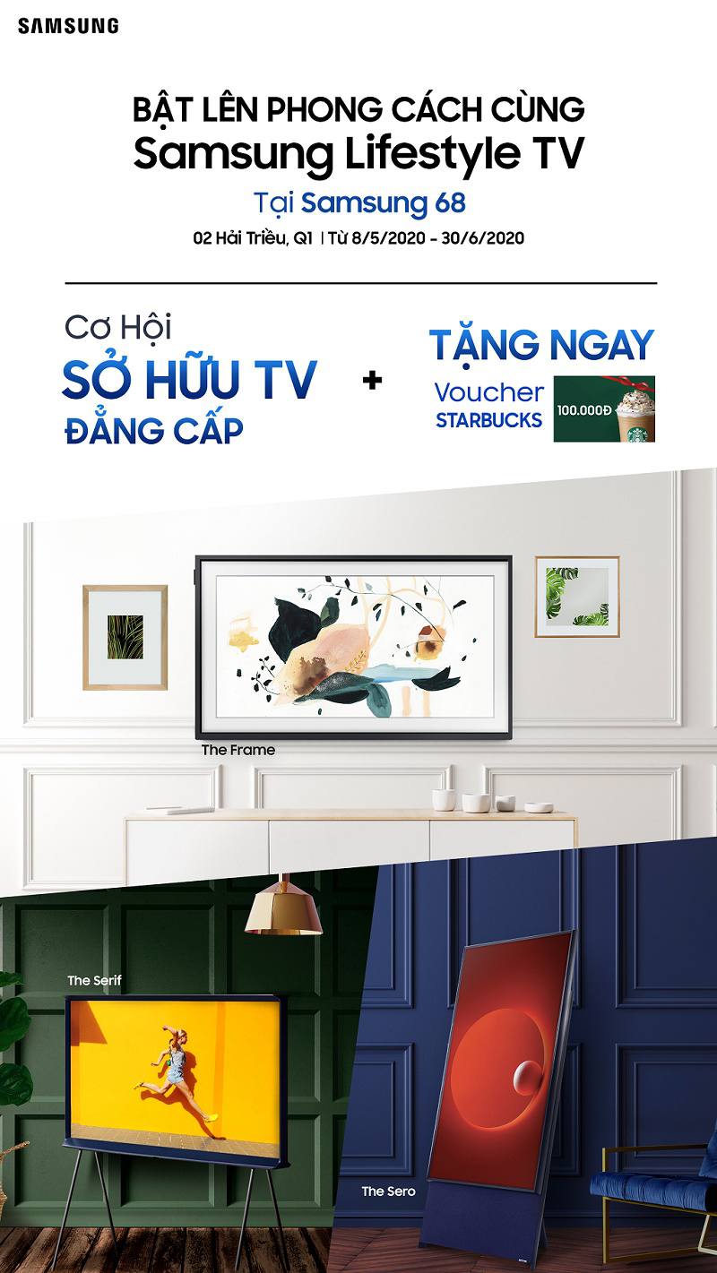 Tham gia "Bật Lên Phong Cách Cùng Samsung Lifestyle TV" và nhận ngàn phần quà hấp dẫn