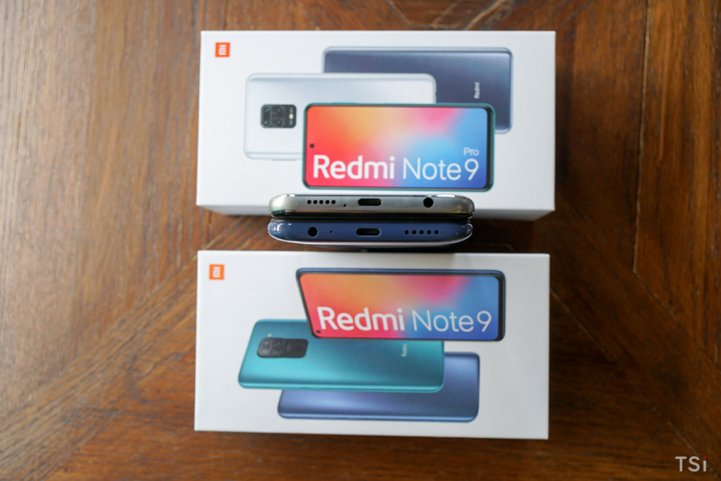 Ảnh mở hộp Xiaomi Redmi Note 9 và Redmi Note 9 Pro