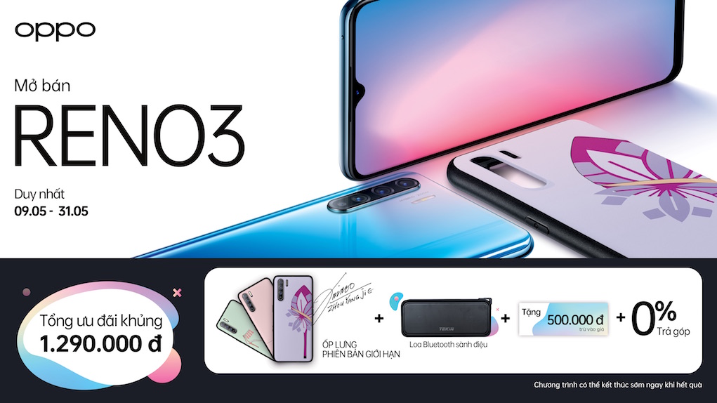 OPPO Reno3 ấn định trình làng tại Việt Nam vào ngày 8/5  