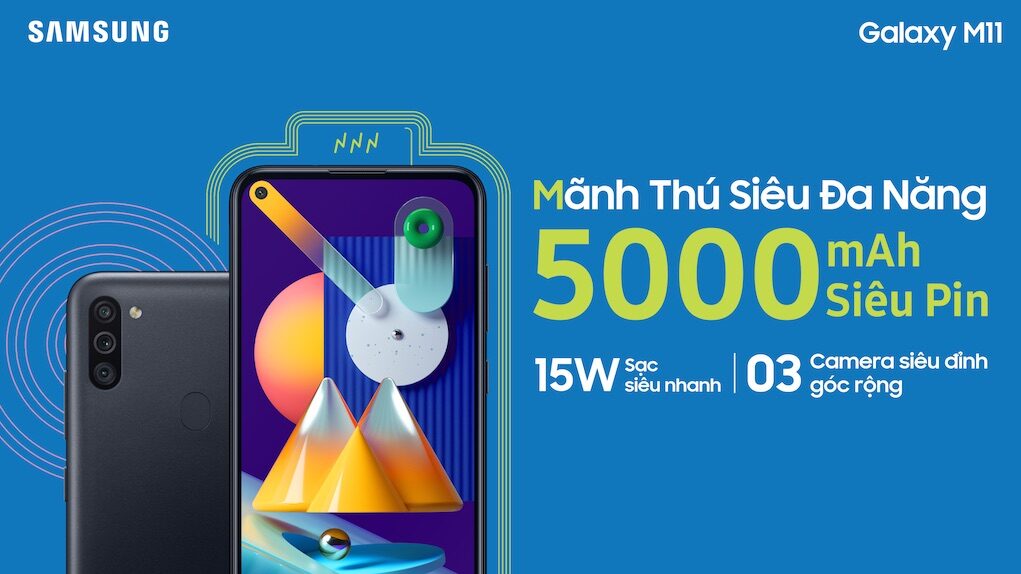 Samsung Galaxy M11 bán từ hôm nay, giá 3,7 triệu