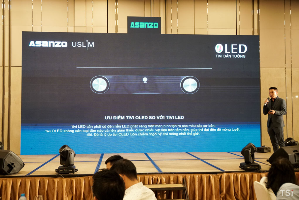 Asanzo ra mắt TV uSlim dùng màn OLED siêu mỏng, giá 96 triệu đồng