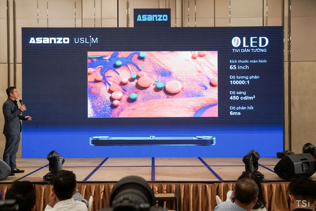 Asanzo ra mắt TV uSlim dùng màn OLED siêu mỏng, giá 96 triệu đồng