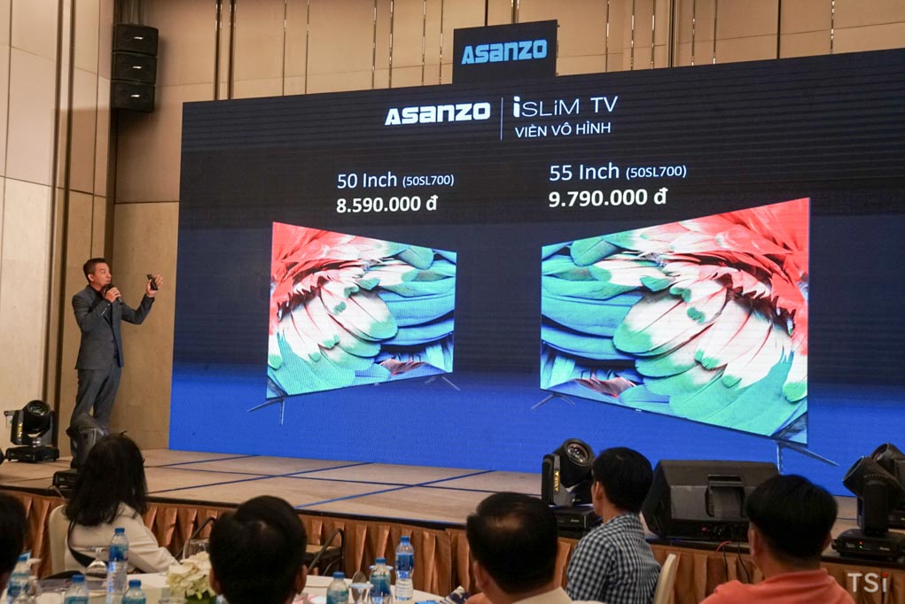 Asanzo ra mắt TV uSlim dùng màn OLED siêu mỏng, giá 96 triệu đồng