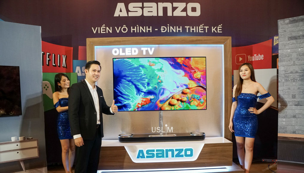 Asanzo ra mắt TV uSlim dùng màn OLED siêu mỏng, giá 96 triệu đồng