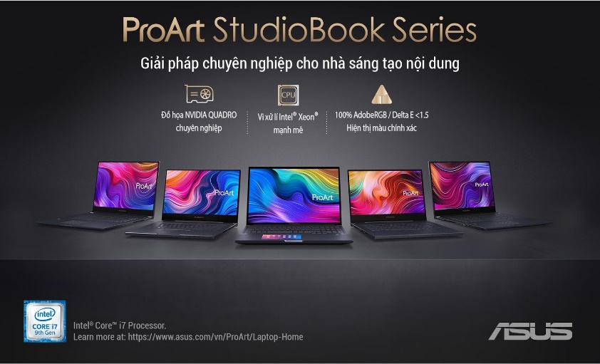 ASUS ra mắt series ProArt StudioBook: giải pháp chuyên nghiệp cho nhà sáng tạo nội dung