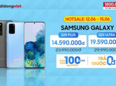 Di Động Việt bán Galaxy S20 Plus, S20 Ultra giảm giá đến 10,4 triệu trong 4 ngày