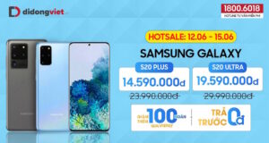 Di Động Việt bán Galaxy S20 Plus, S20 Ultra giảm giá đến 10,4 triệu trong 4 ngày