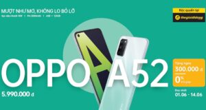 OPPO A52 mở bán độc quyền tại Thế Giới Di Động