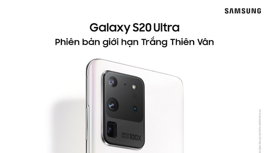 Samsung Galaxy S20 Ultra có thêm bản giới hạn màu Trắng Thiên Vân