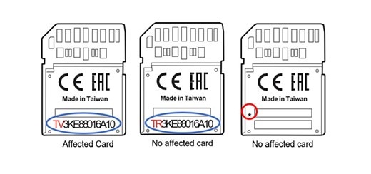 Sony sẽ đổi mới miễn phí những thẻ nhớ SD bị lỗi, làm hỏng video trong quá trình quay