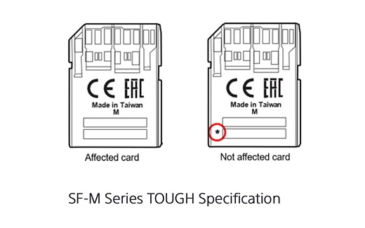 Sony sẽ đổi mới miễn phí những thẻ nhớ SD bị lỗi, làm hỏng video trong quá trình quay