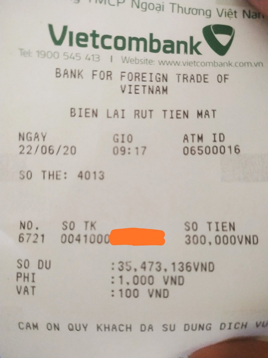 Thẻ Visa Debit Vietcombank bị trừ tiền trong tài khoản dù không giao dịch