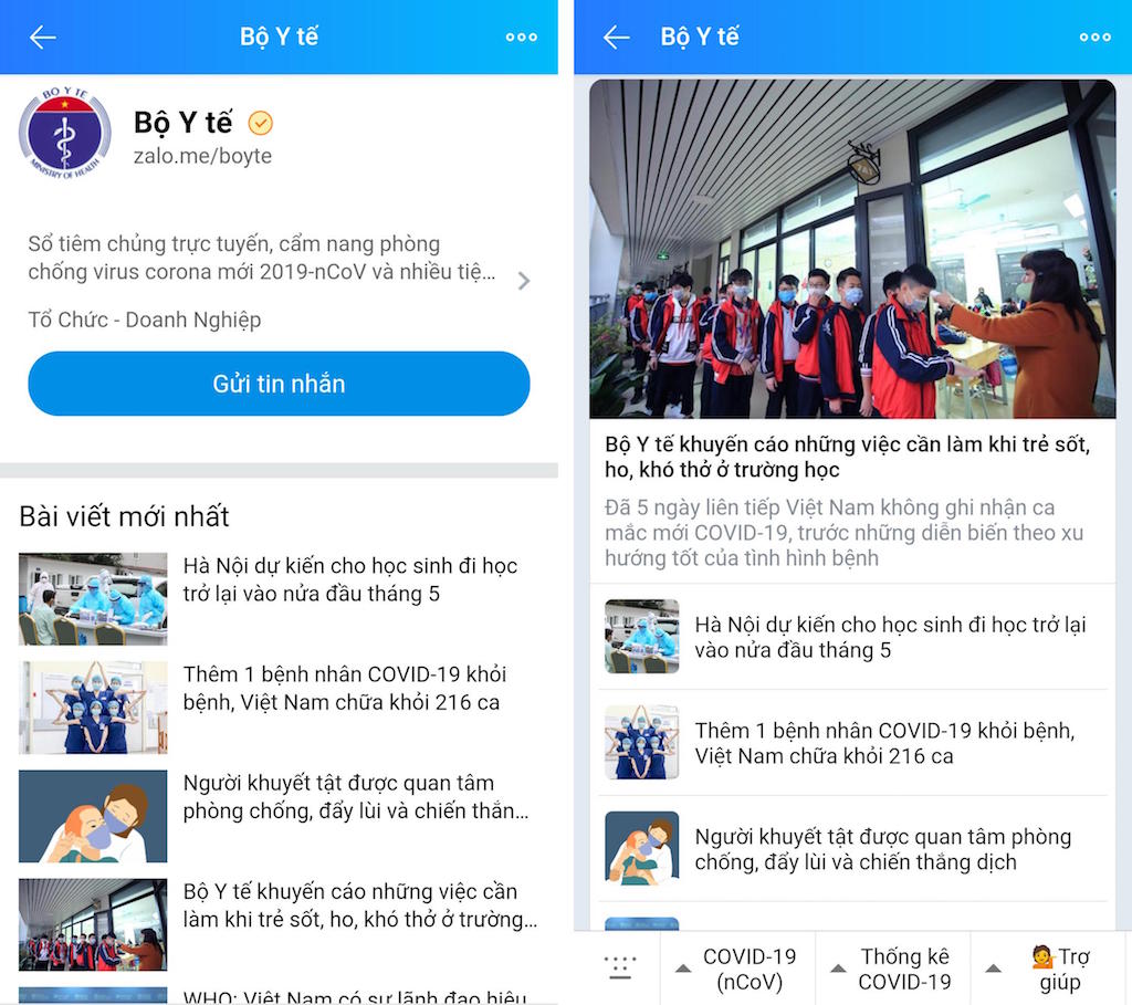Zalo được Bộ trưởng Bộ Thông tin và Truyền thông khen thưởng trong cuộc chiến chống COVID-19