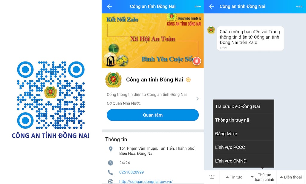 Công an Đồng Nai mở 182 tài khoản Zalo, tương tác với người dân đến tận cấp xã