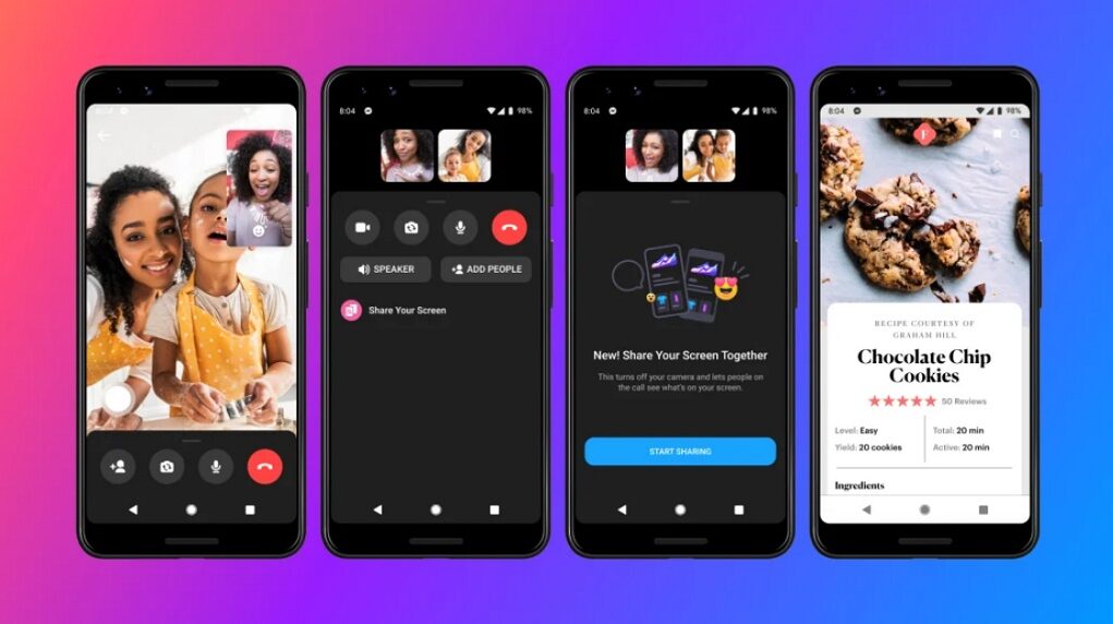 Facebook bổ sung tính năng chia sẻ màn hình lên Messenger của iOS và Android