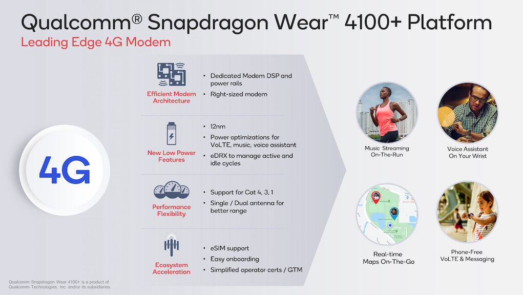 Ra mắt hai nền tảng Qualcomm Snapdragon Wear 4100 mới