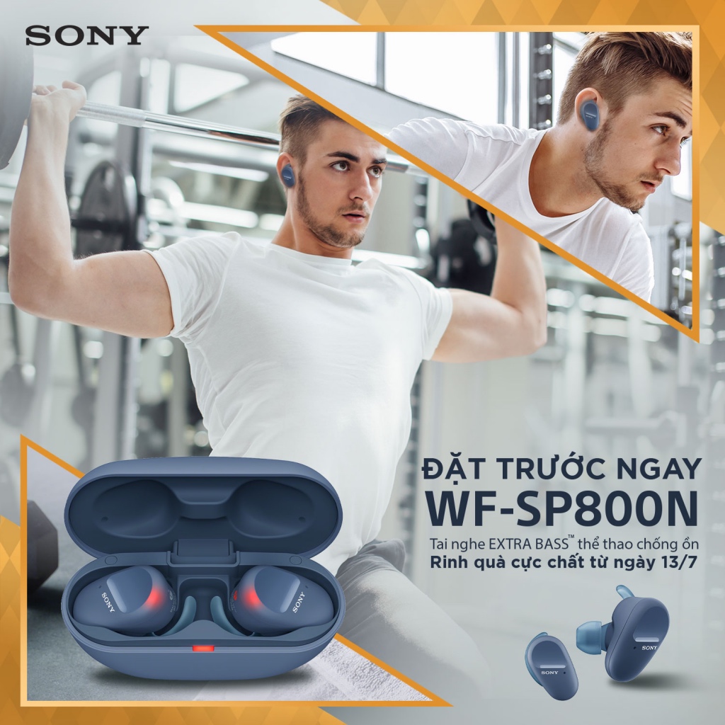 Sony ra mắt tai nghe true wireless WF-SP800N, giá 4,8 triệu đồng